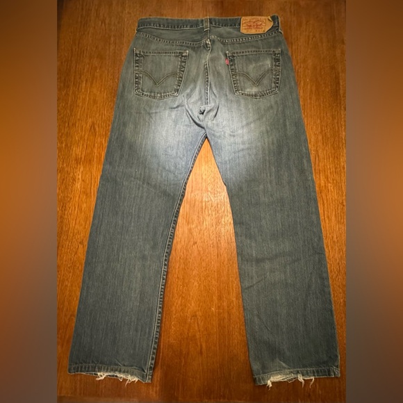 501 button fly straight leg w34 l34 - Picture 4 of 5